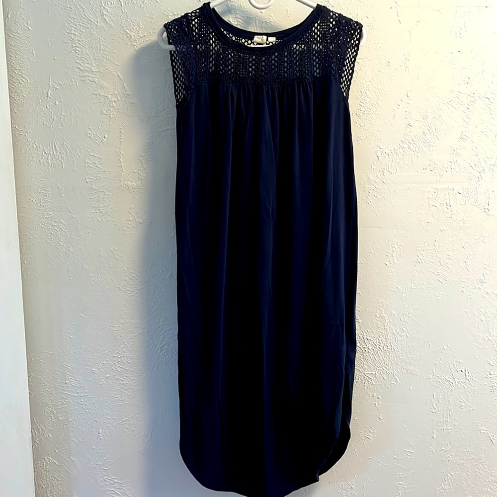 Gap Midi Sleeveless Cotton Dress - Navy Size XS